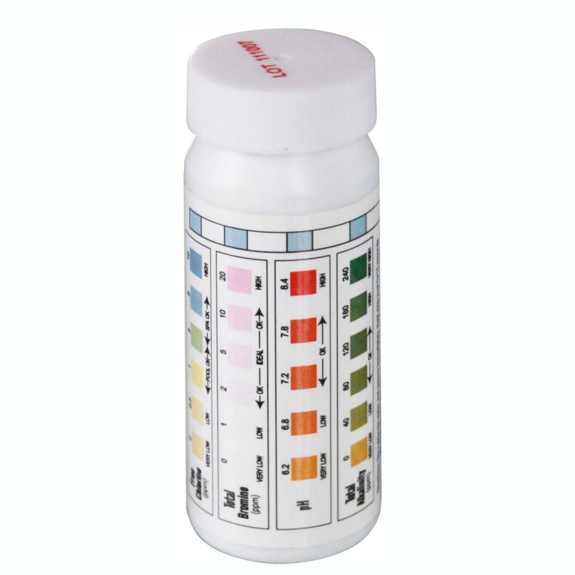 Chlor- Brom- & pH-Wert Test-Kit I Teststreifen 3-in-1 I 50 St I TSL100