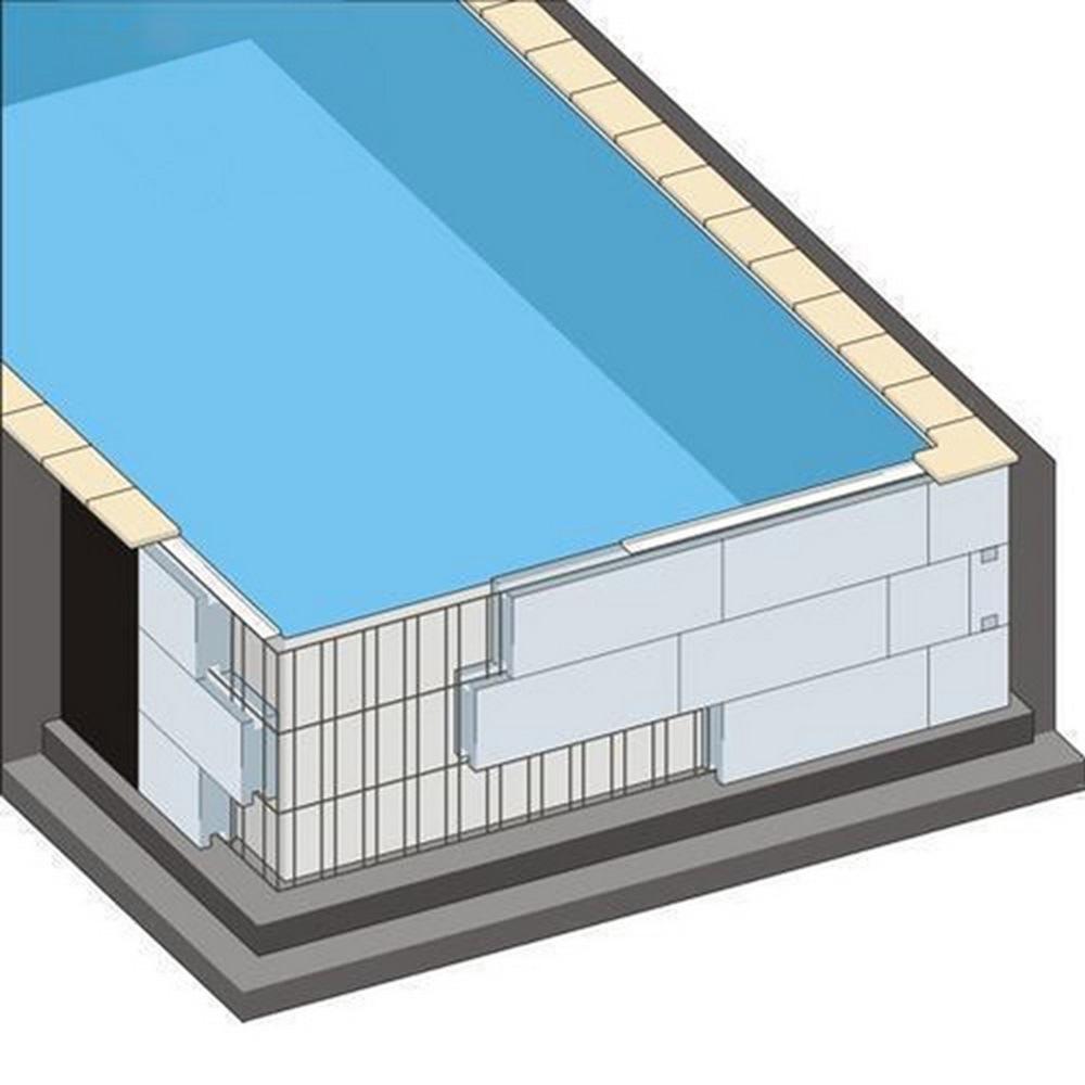 Styropor Pool | 8,00 x 4,00 x 1,50 cm | Rechteckpool