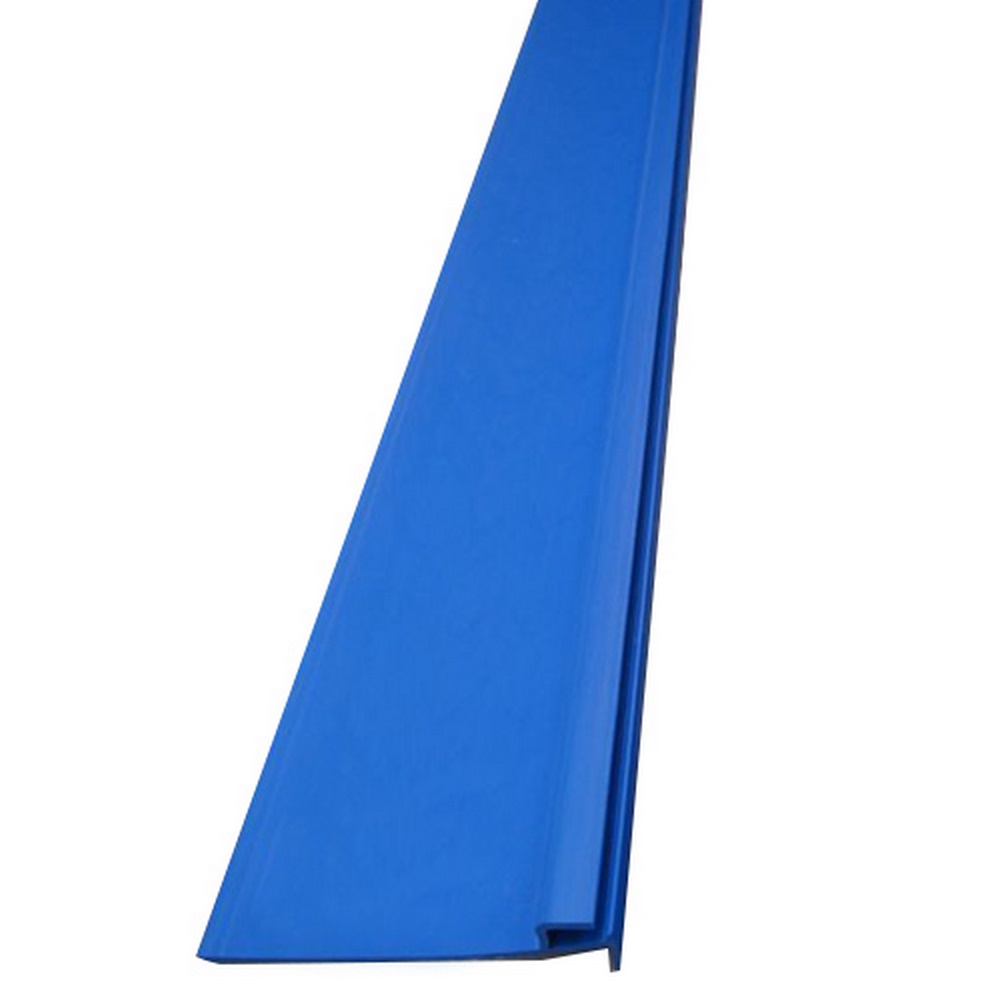 Befestigungsleiste 2 m für Keilbiese, gerade Ausführung, Farbe blau