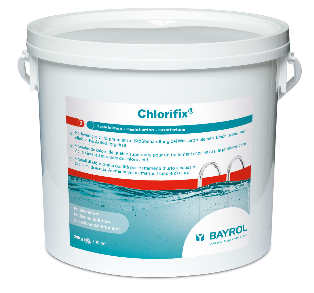 BAYROL Chlorifix® | 5 kg Eimer | staubfreies Chlor Granulat