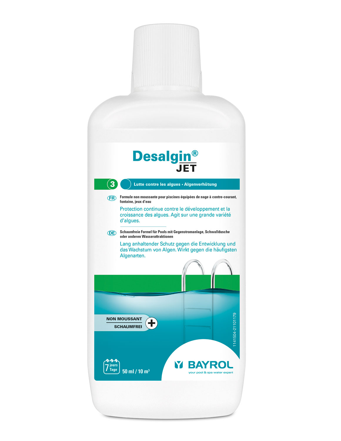 BAYROL Desalgin® JET | 1 Liter Flasche | Algenschutz Flüssigkonzentrat