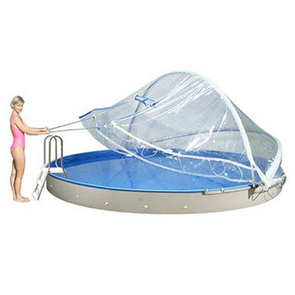 Cabrio Dome 525 - 530 x 320 cm I Oval Pool Überdachung